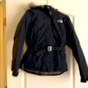Black north face ski jacket